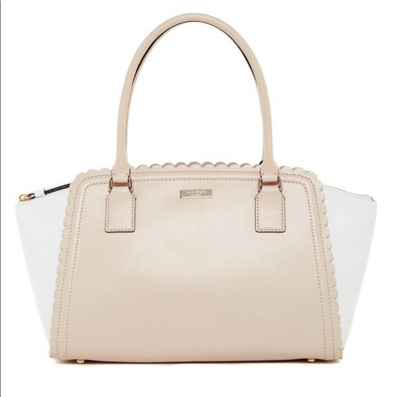 Kate Spade Lilac Road Marguerite Dome Tan Leather Satchel - Picture 1 of 16